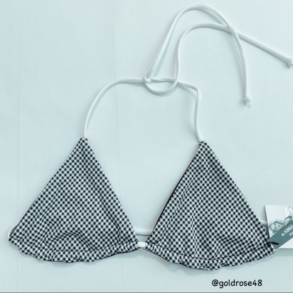 Victoria’s Secret Abbie checkered bikini top